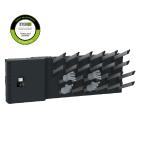 Melns apavu un cimdu žāvētājs ar siltā gaisa plūsmu, paredzēts 4-12 pāriem, ar izliektām žāvētāju vietām.