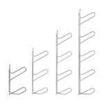 Modulāras caurules apavu žāvētājam, sudraba krāsā, ar četrām pakāpēm un izturīgu metāla konstrukciju.